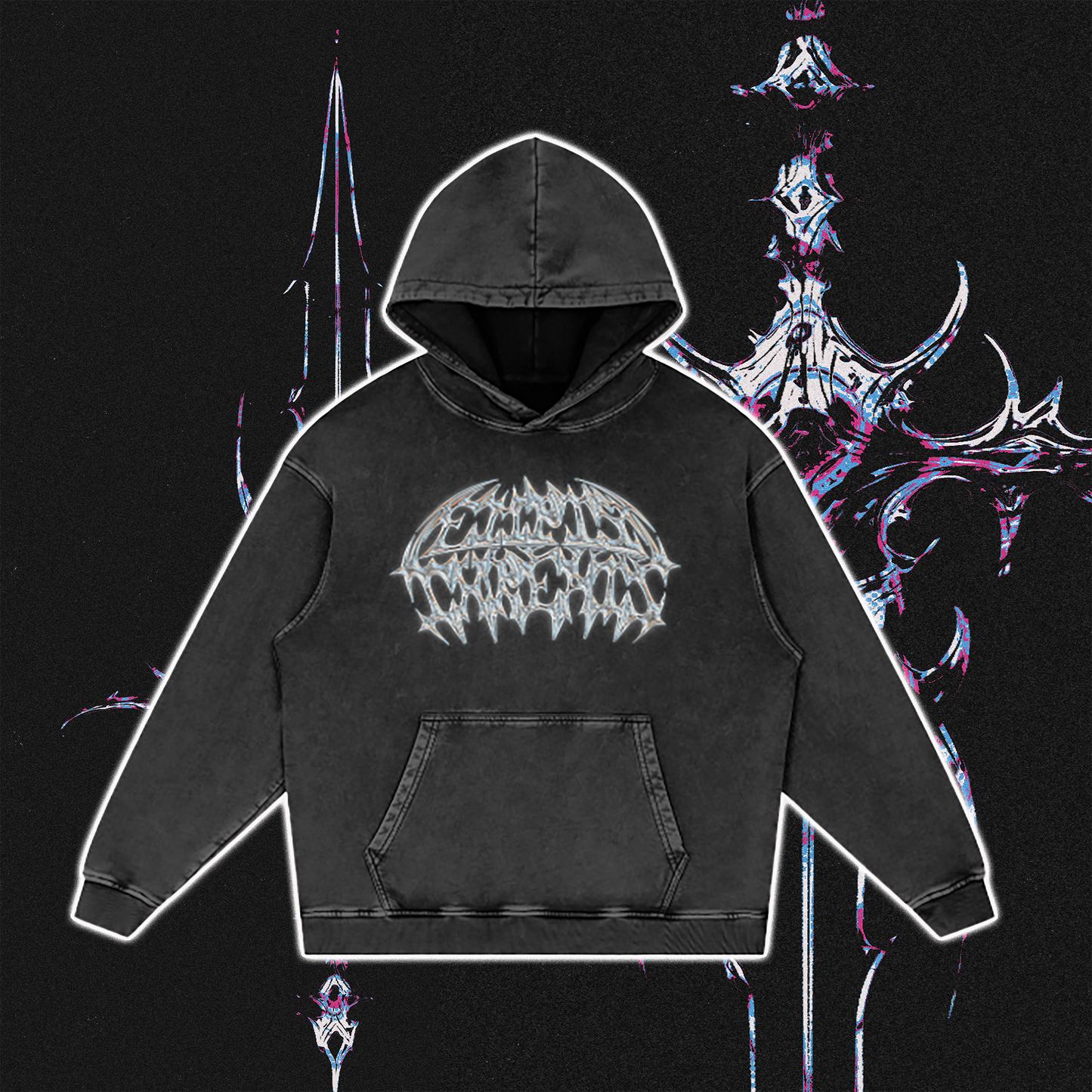 Empty Threats Faded Hoodie